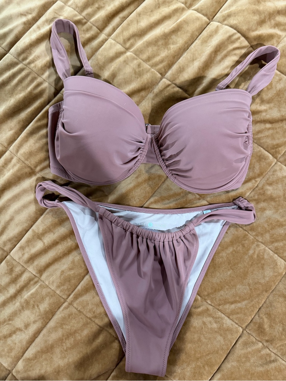 Mauve Underwire Bikini Set 38DD